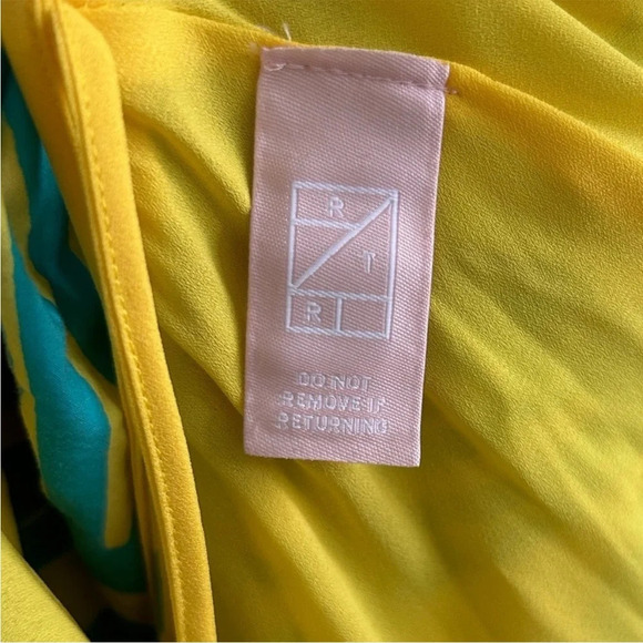 Alexis Bodhi Puff Sleeve Mini Dress Blue Yellow - Picture 9 of 10